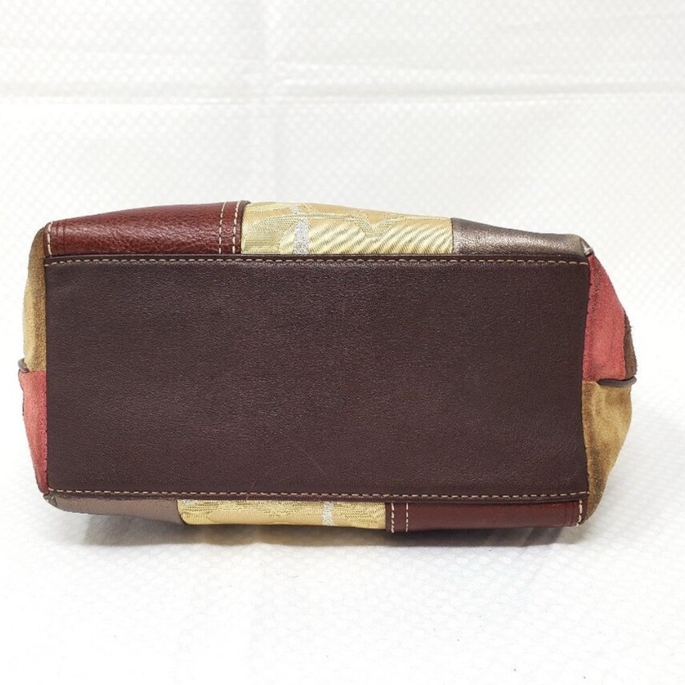 Coach Vintage Mini Holiday Patchwork Demi Suede Legacy Pochette Y2K - Picture 5 of 9